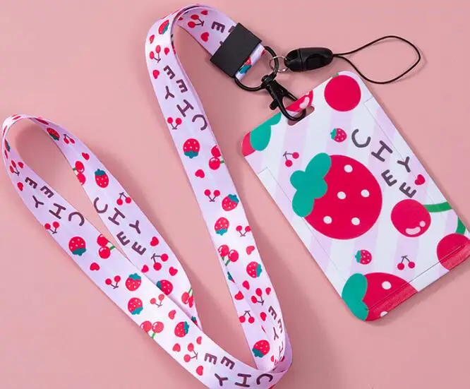 Новинка 1 шт. с принтом клубники Милая под названием держатель для карт