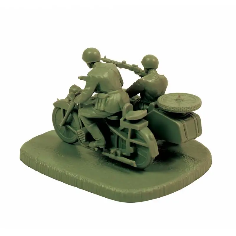 Сборная модель &quotСоветский мотоцикл М-72 с коляской и экипажем&quot Звезда 6277