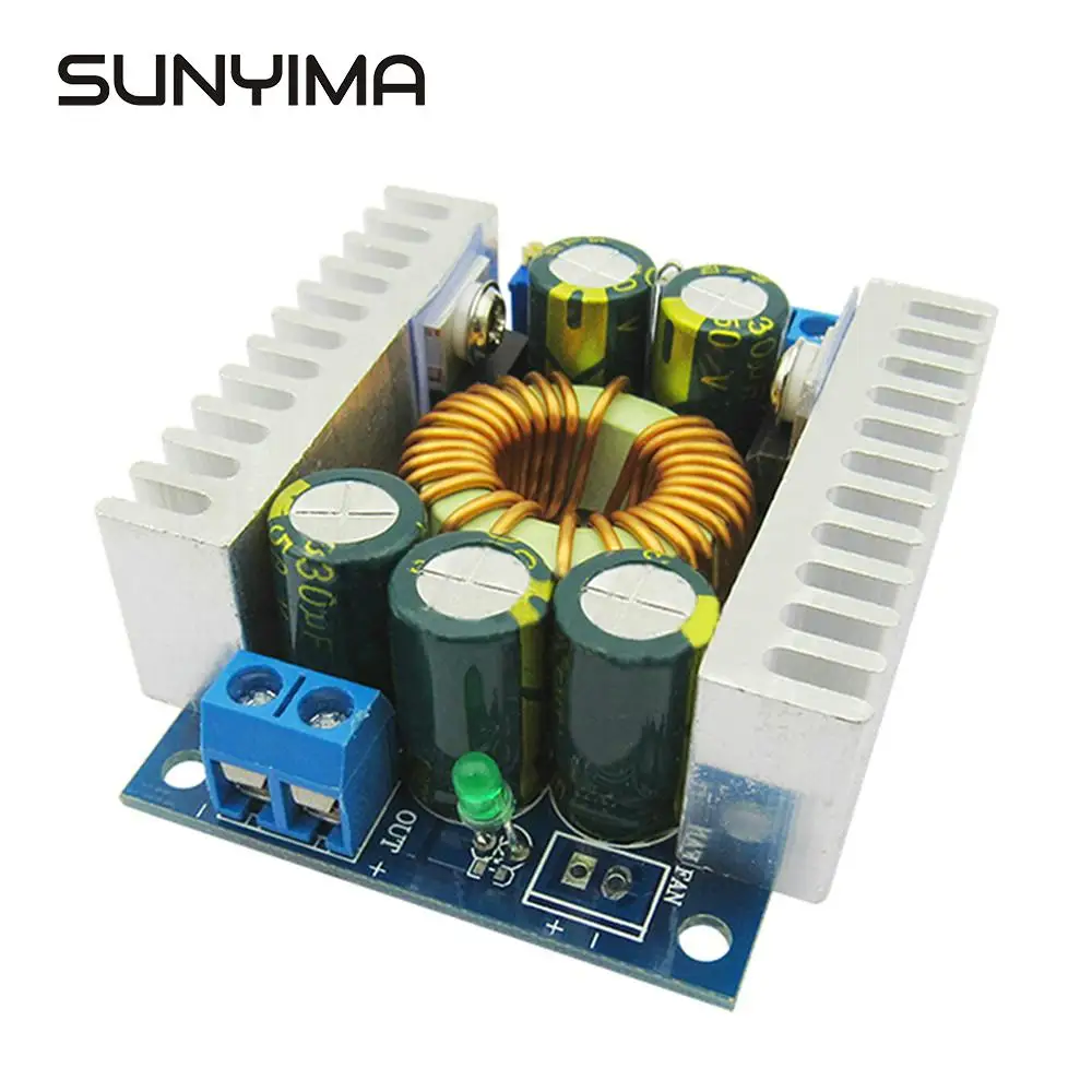 SUNYIMA DC-DC Высокая мощность низкая пульсация эффективность 95% автомобиль 12А регулируемый Бак Регулируемый блок питания плата модуля