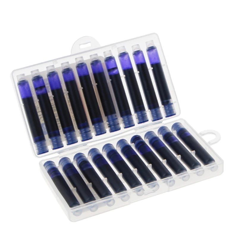 

20 Pcs Replaceable Fountain Pen Ink Cartridge Refill Ink Sac Universal Design