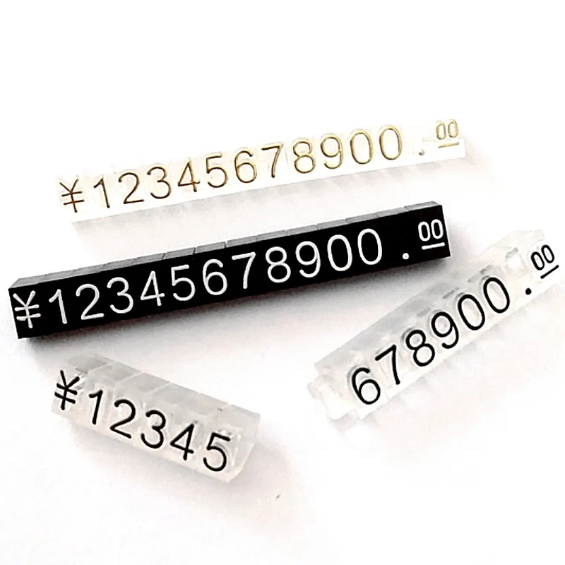20 pcs Price Numeral Cubes Sale Price Display stand Adjustable Number Digits Tag Sign Watch Jewelries Pop Pricing Display Stand