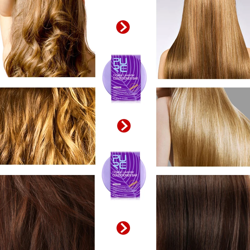 Ручная работа бледно лиловый кондиционер Бар & глубокая маска для волос с уход за