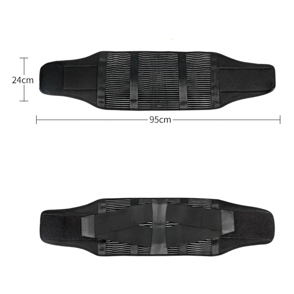 

Sports Lumbar Support Belt Back Brace Adjustable Waist Straps Wide Protection Breathable Abdominal Belt for Gym Lifting Work