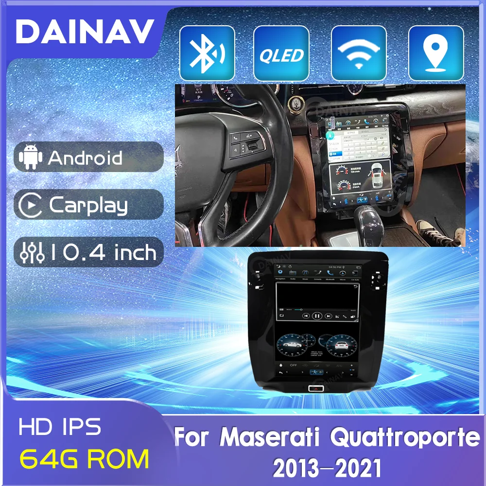 

Android Car Radio Autoradio Multimedia Player For Maserati Quattroporte 2013-2021 GPS navigation Stereo Touch Screen receiver