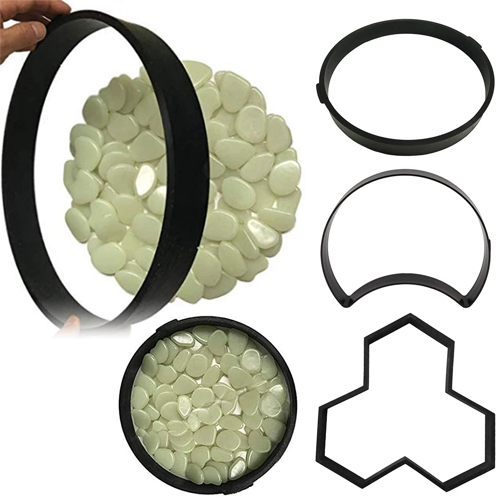 

DIY Plastic Garden Path Mold Cement Pavement Brick Concrete Mold Garden Path Paving Making Tool Mold Lawn Garden Decoration