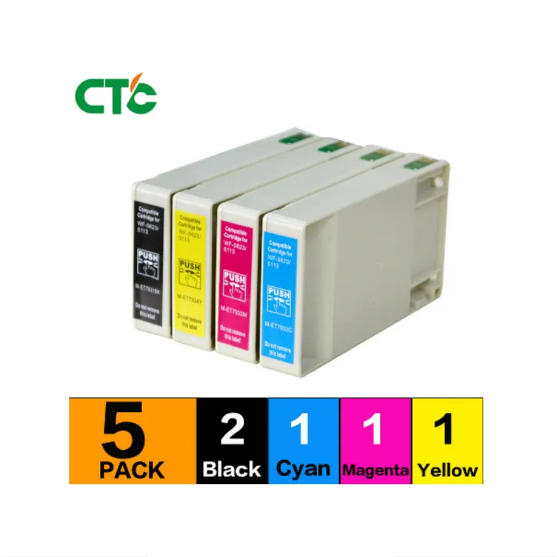 5PK T676 T676XL cartuchos de tinta совместимые for676 676XL T6761 fuerza Pro WP-4520 WP-4530 WP-4533 WP-4540 WP-4590 |