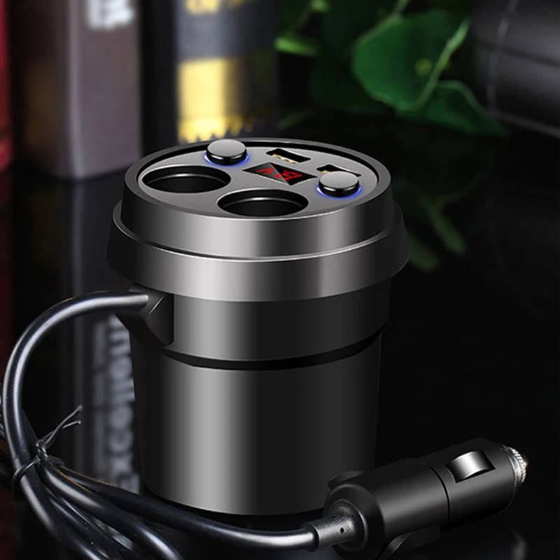 Двойное зарядное устройство USB автомобильный адаптер с 2 прикуривателями для Hyundai