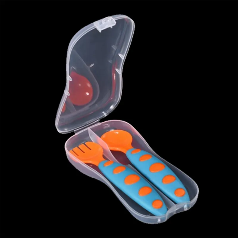 

Portable Transparent Plastic Tableware Case Spoon Fork Storage Box Cutlery Organizer Travel