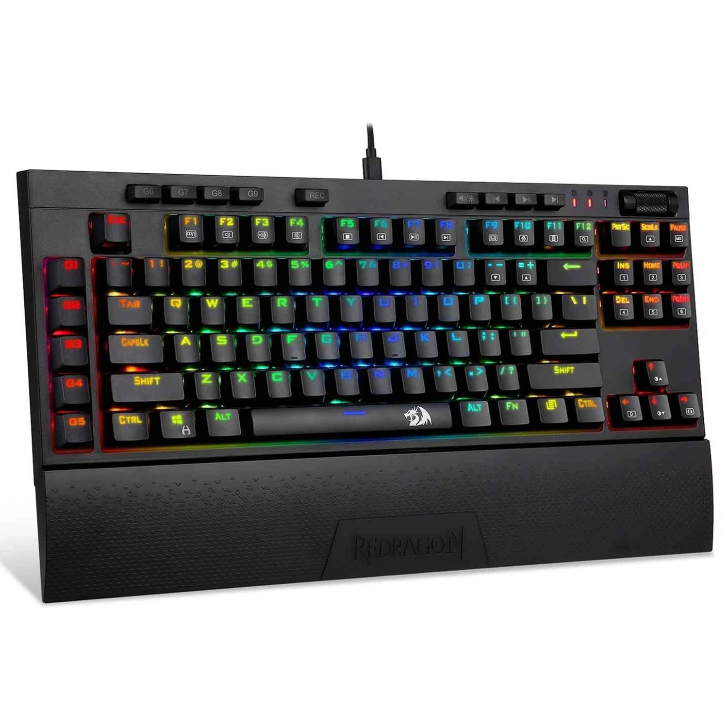 

Redragon K588-PRO Wired Mechanical Gaming Keyboard , RGB Backlit Programmable Keys Macro Recording Clicky Switches for PC Gamer