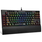 Механическая игровая клавиатура Redragon с RGB-подсветкой, программируемые клавиши, запись макросов, оптические синие переключатели для ПК