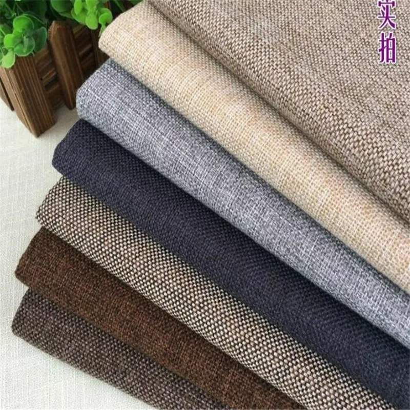 Ткань из хлопка и льна шириной 145 см ткань пеньковой ткани для валика дивана