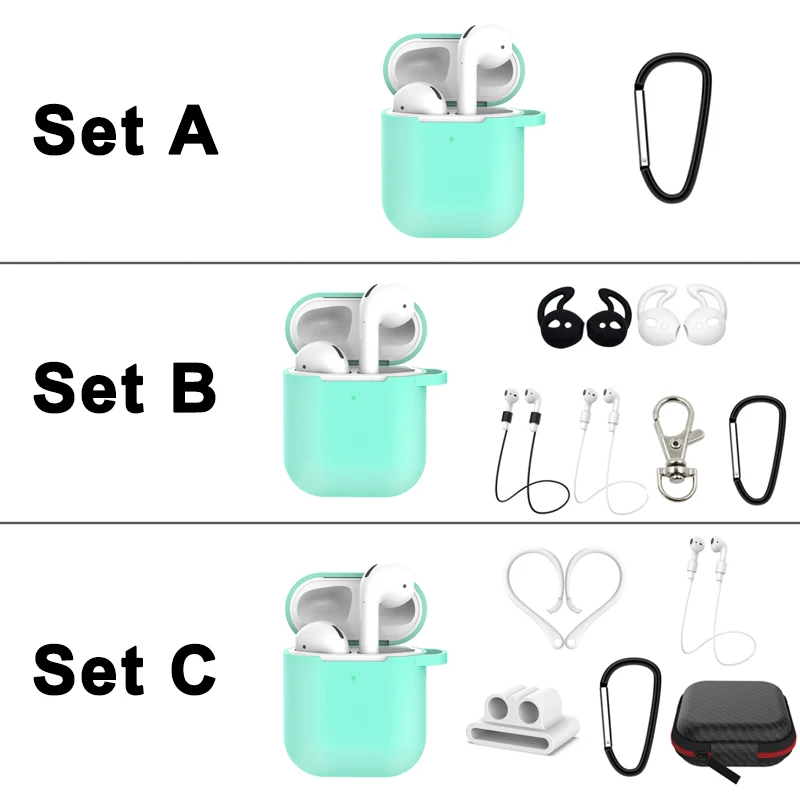 Милый силиконовый чехол s для Airpods 2 1 защитные наушники крышка Apple airpod анти
