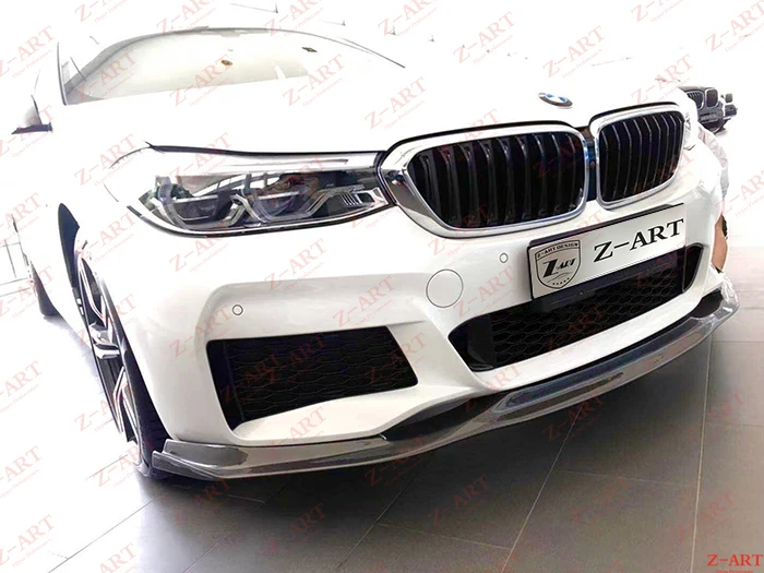 Z ART для BMW G32 углеродное волокно спереди губ 6 серии GT подбородка передний спойлер