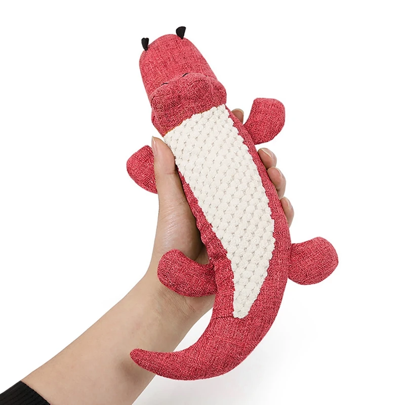 Pet Plush Linen Bite-proof Crocodile Toy Stuffed Animals For Dog Chew Talking Toys Satisfy Instinct | Игрушки и хобби