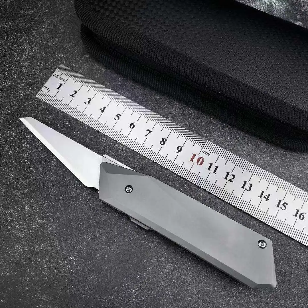 

Твердый тактический складной нож 14C28N TC4 титановая ручка Outoor Кемпинг Охота Выживание Карманный бытовой EDC самооборона