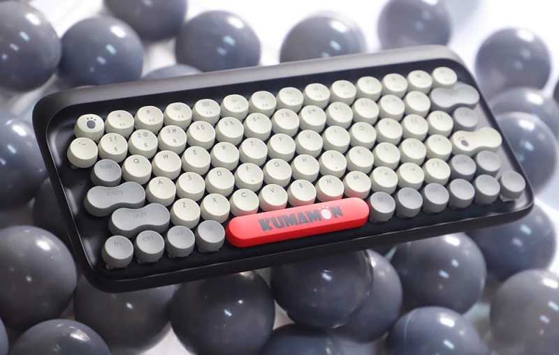 Lofree Kumamon Dot Wireless bluetooth keyboard LED backlight mechanical Office keyboard Hand rest Mouse pad set