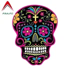 Классическая Автомобильная наклейка Aliauto с мексиканским сахарным черепом, отражающая наклейка из ПВХ для Mercedes Honda Toyota Volkswagen Renault Opel,10 см * 13 см