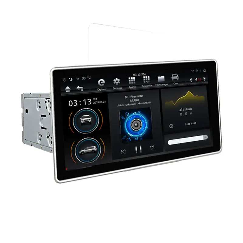 Klyde KD 1280 PX6 64 Гб 2 din tesla универсальный автомобильный dvd плеер с вращением на 100