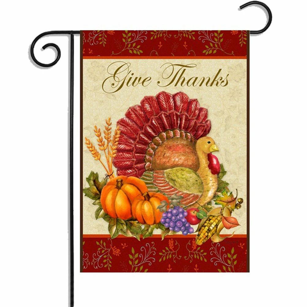 Реквизит украшения дома сад флаг Полиэстер Прямоугольник праздник печати