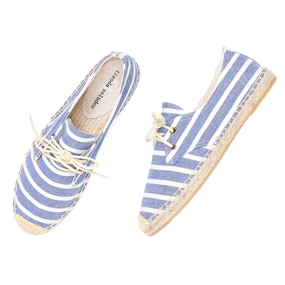 

2021 Hot Sale Rushed Flat Platform Cotton Fabric Rubber Lace-up Casual Womens