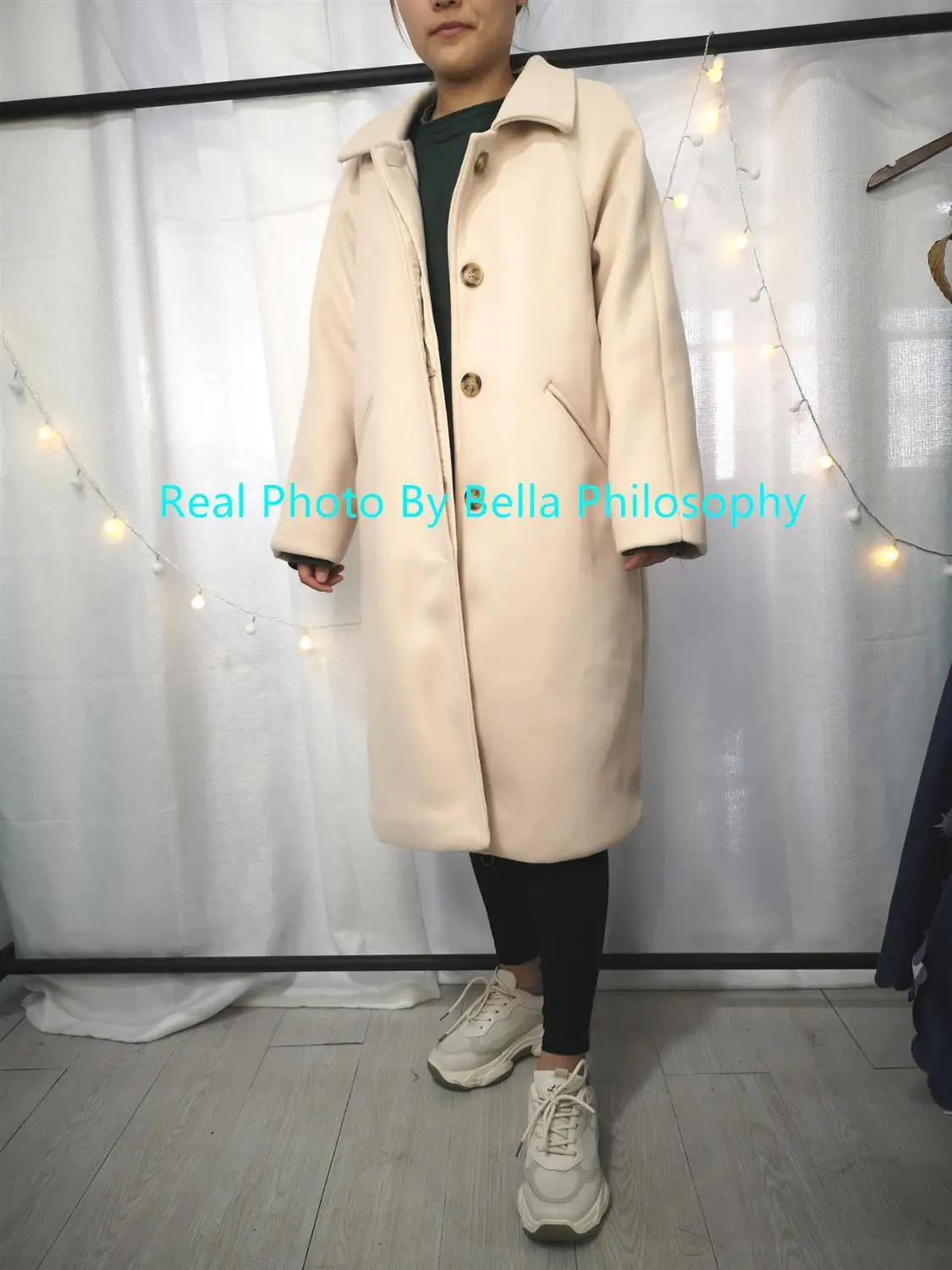 Heydress осеннее зимнее шерстяное пальто простое однотонное однобортное женское длинное шерстяное пальто с отложным воротником для отдыха