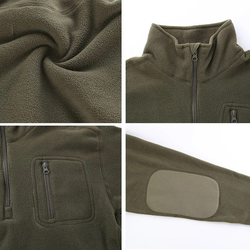 ESDY Мужская Уличная флисовая Военная тактическая рубашка термостойкие