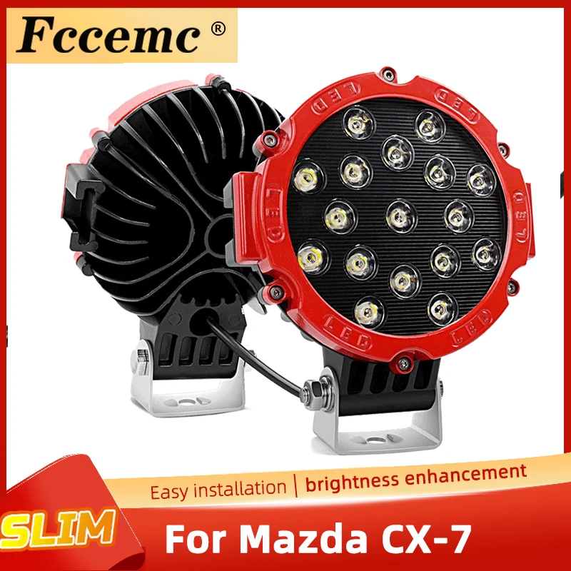 

Barra Led Headlights Fog Surface Lada Offroad Faros Cars Slim Verstraler Flashlight Motorcycle Worklight Mount For Mazda CX-7