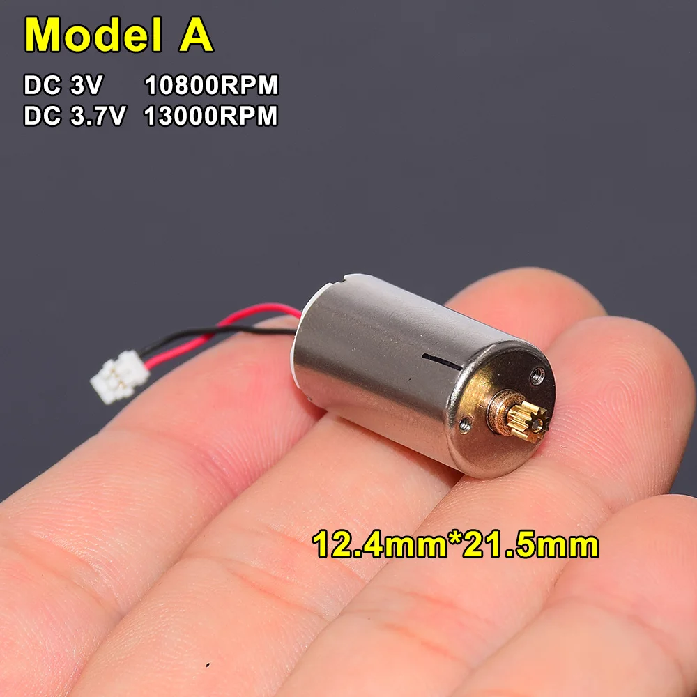 

Japan Big Coreless Motor 12.5mm/ 13mm Diameter DC 3V 3.7V 6V 7.4V 12V High Speed 5-Pole Rotor Engine with Gear DIY Robot