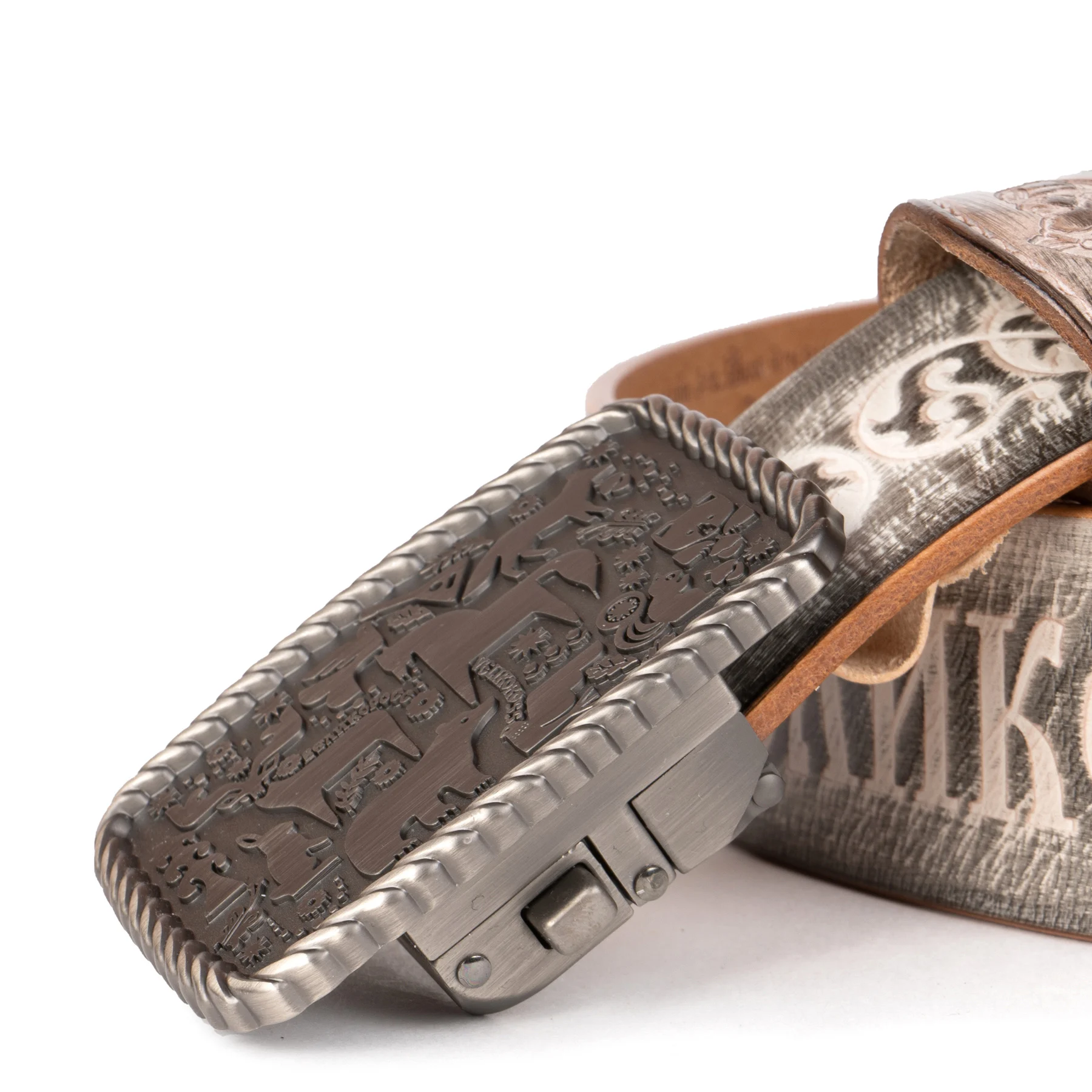 Ремень Великоросс Камчатский на бляхе автомат с подарочной коробкой.|Мужские