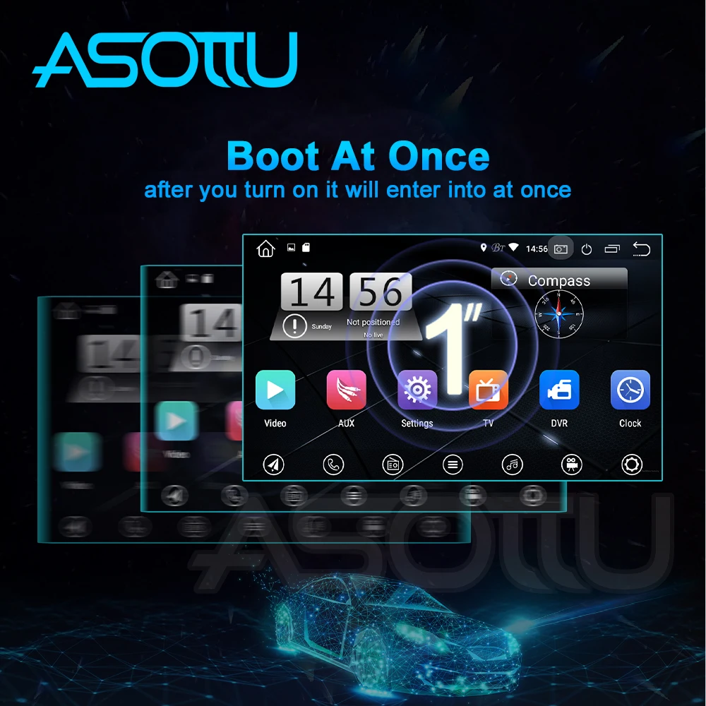 Автомобильный DVD плеер Asottu TO301 с навигатором GPS Android 9 0 PX30 для toyota rav4 2007 2008 2009 2010