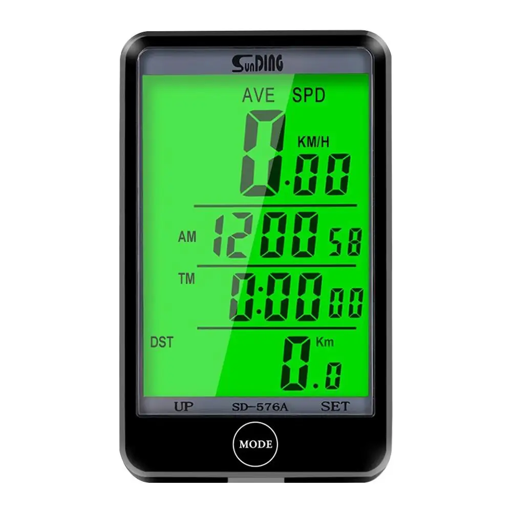 

Portable Wired Cycling Computer Backlight Racing LCD Digital Display Durable Bicycle Speedometer Odometer Bike Computer