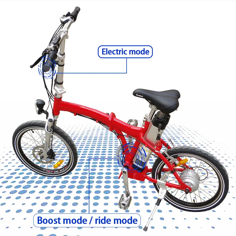 Самая новая складная сплав электрический велосипедный е-байка 36В 10AH литий
