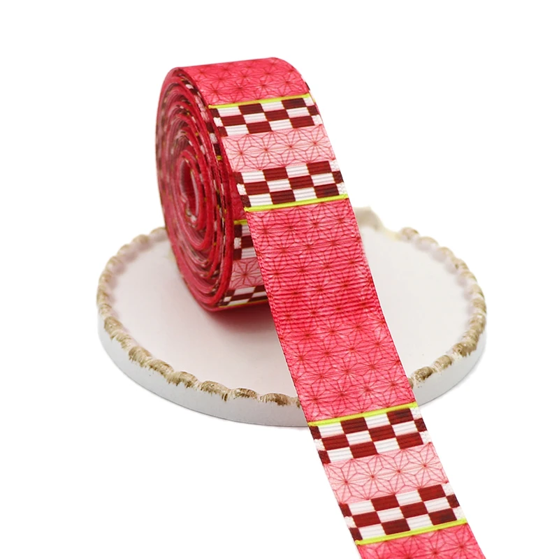 Лента Корсажная с японским мультяшным принтом лента для бантов волос сделай сам