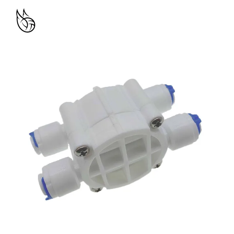 Reverse Osmosis RO 4 Way Valve 1/4 OD Hose Quick Connection Diaphragm Valve Fitting For Water purifier Pure Water Dispenser 3pcs 1 4 inch flow control valve ro reverse osmosis membrane water purifier waste water than the regulator control valve