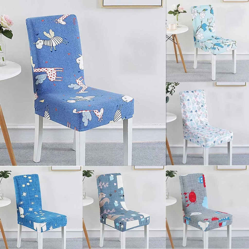 Чехол для стула с принтом Эластичный чехол сиденья используемый свадебной