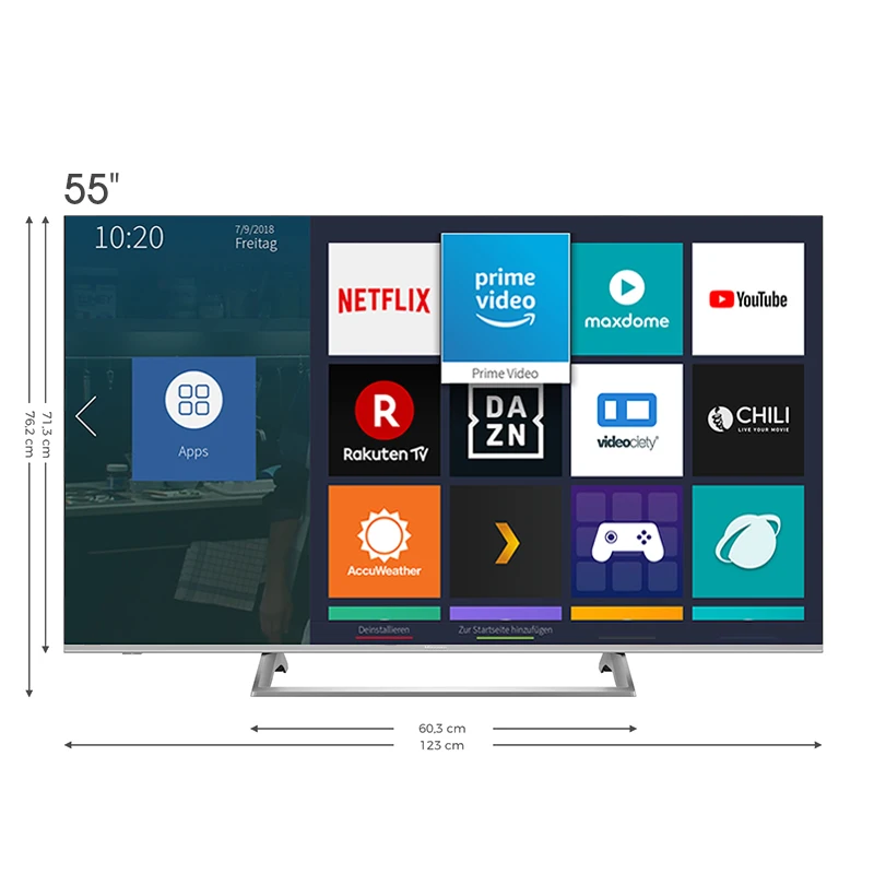 Телевизор Hisense 55&quot H55A6140 Smart TV 4K Ultra HD Single Stand|Телевизоры| |