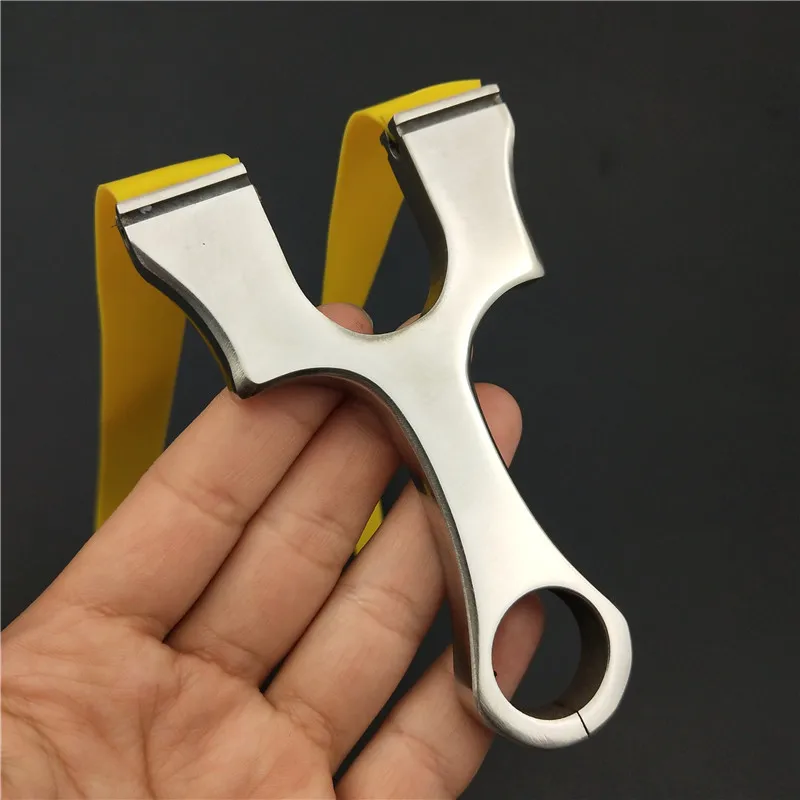 Рогатка для стрельбы на открытом воздухе мощная тактическая из нержавеющей