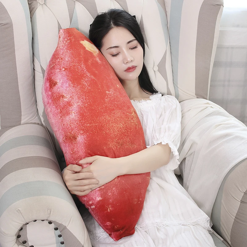 

30/55/80CM Simulation Vegetables Plant Sweet Potato Filled stuffed Plush doll Toy Car/Sofa/Bed Sleep Pillow fruit cushion gift
