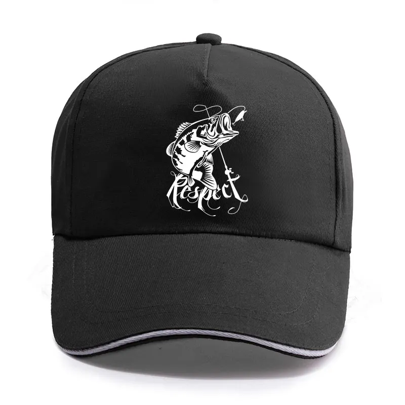 Бейсболка унисекс хлопок кепка для рыбалки окуня рыбы летняя|Мужские бейсболки| |