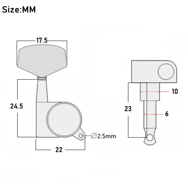 Запирающаяся струна для гитары колышки тюнера машинная головка электрической