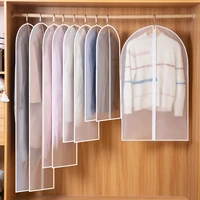 household clothes dustproof cover wardrobe coat storage hanging type suit protect garment suit waterproof organizer cover
