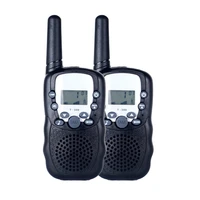 t388 uhf two way radio portable handheld childrens walkie talkie with built in led torch mini toy gifts for kids boy girls