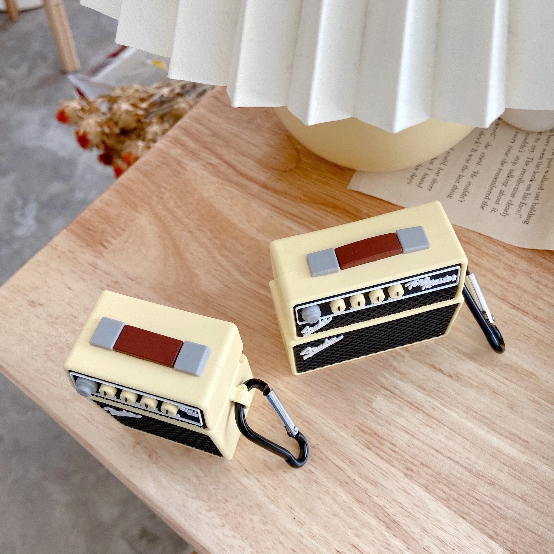 Мягкий силиконовый чехол Funda громкоговоритель в стиле ретро музыкальные стерео 3D