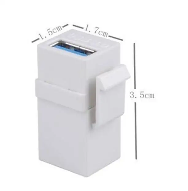 2 PACK USB 3 0 Keystone Jack Female Coupler Insert Snap in Разъем гнездо адаптера порт для панели розетки