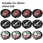 4 шт. 5660 мм Стайлинг автомобиля фотозначок для крышки для Volkswagen VW R GOLF 4 6 Polo Passat b5 b6 Tiguan, GTI аксессуары