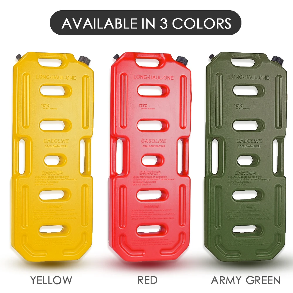20 л литров 5 2 галлон Jerrycan газовый бак HDPE бензиновый топливный может гибкий носик