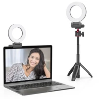 vijim cl07 video ringlight selfie ring light with clamp mount desk makeup live steam zoom webcam light one piece design