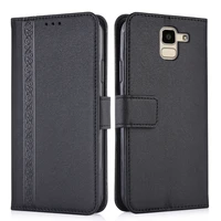 3d embossed leather case for samsung galaxy j6 2018 j600 j600f sm j600f back cover wallet case