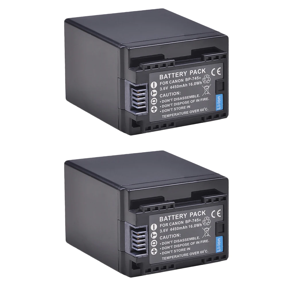 2 шт. в комплекте BP 745 BP745 Батарея для Canon 709 718 727 BP709 BP718 BP727 HF406 R3 фотокамера VIXIA HF M50 HFM50