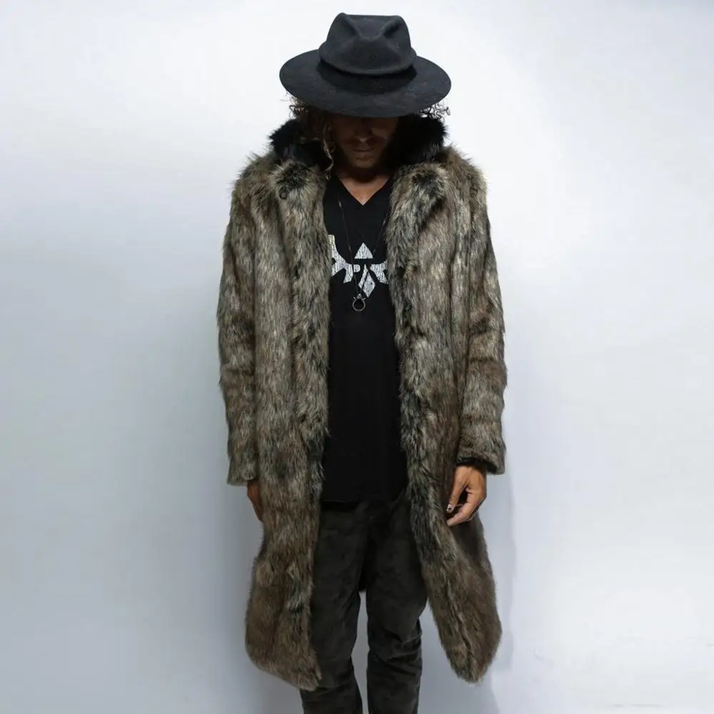 Мужская повседневная куртка из искусственного меха женская верхняя одежда